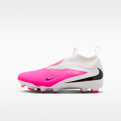 Nike Phantom GT サッカーシューズ ホワイト/ピンク Nike Jr. Phantom 6 High Academy Big Kids' Multi-Ground Soccer